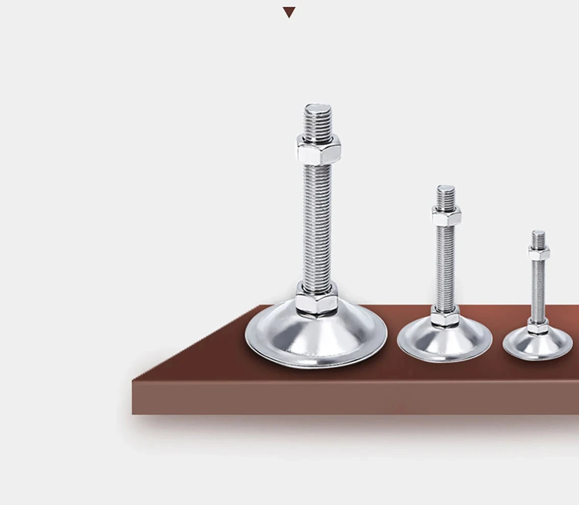 1PCS 304 Stainless Steel Heavy-duty Support Joint Shoe Feet M10 M12 Industrial Mechanical And Furniture Fixed Adjustment Feet