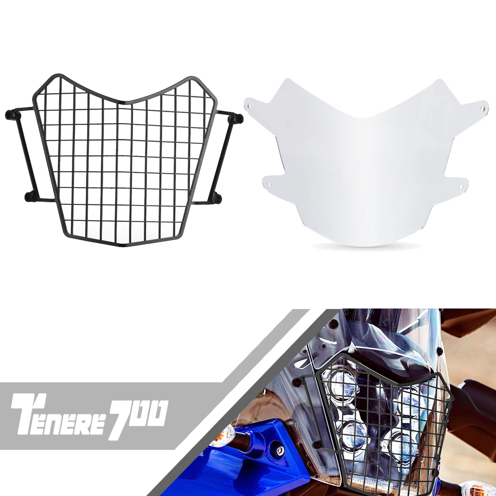 

Motorcycles For YAMAHA TENERE700 TENERE 700 WOLD RAID 2022-2023 2024 Headlight Protector Shield Guard Headlamp Mesh Grille Cover