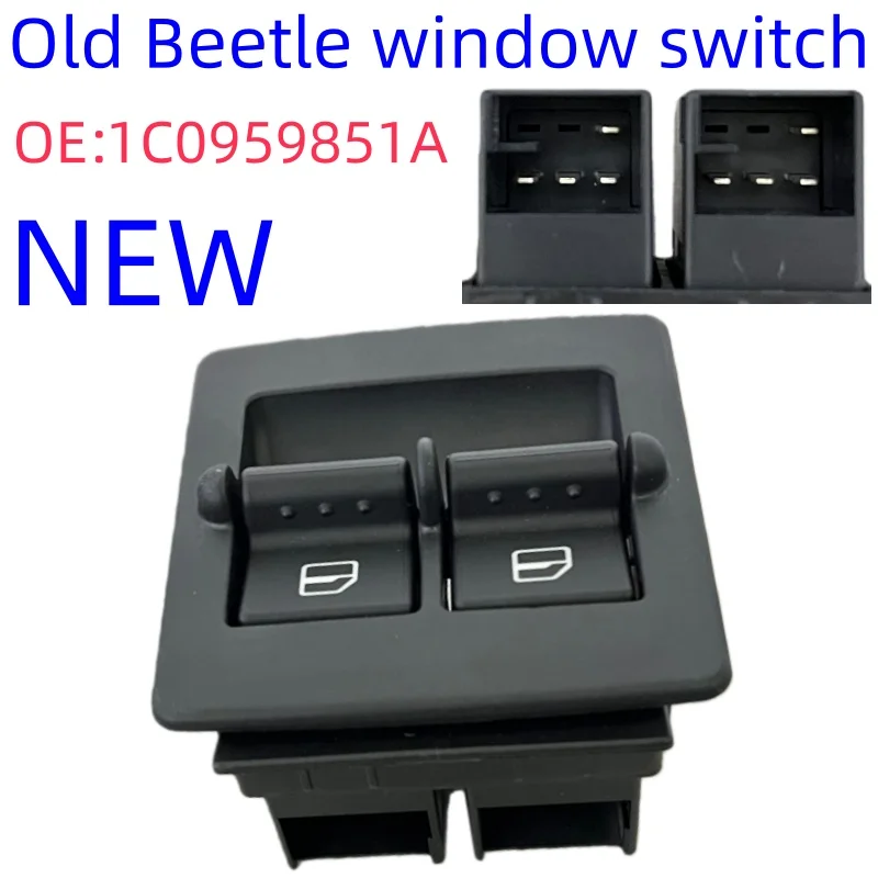 Applicable to New Beetle window switch 1C0959851A 1C0959851A 01C Left and right window lift switches 1998-2010