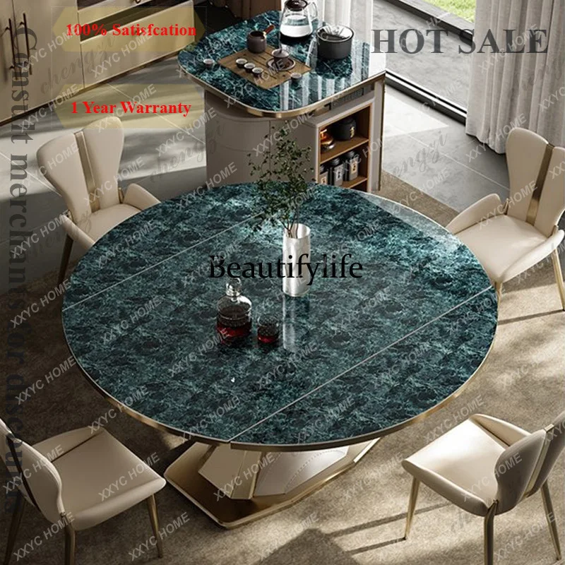 B573 Advanced Dining Tables Multi Functional Kitchen Retro Storage Dining Tables Rock Plate Home Furniture Mesa De Jantar Lsdt
