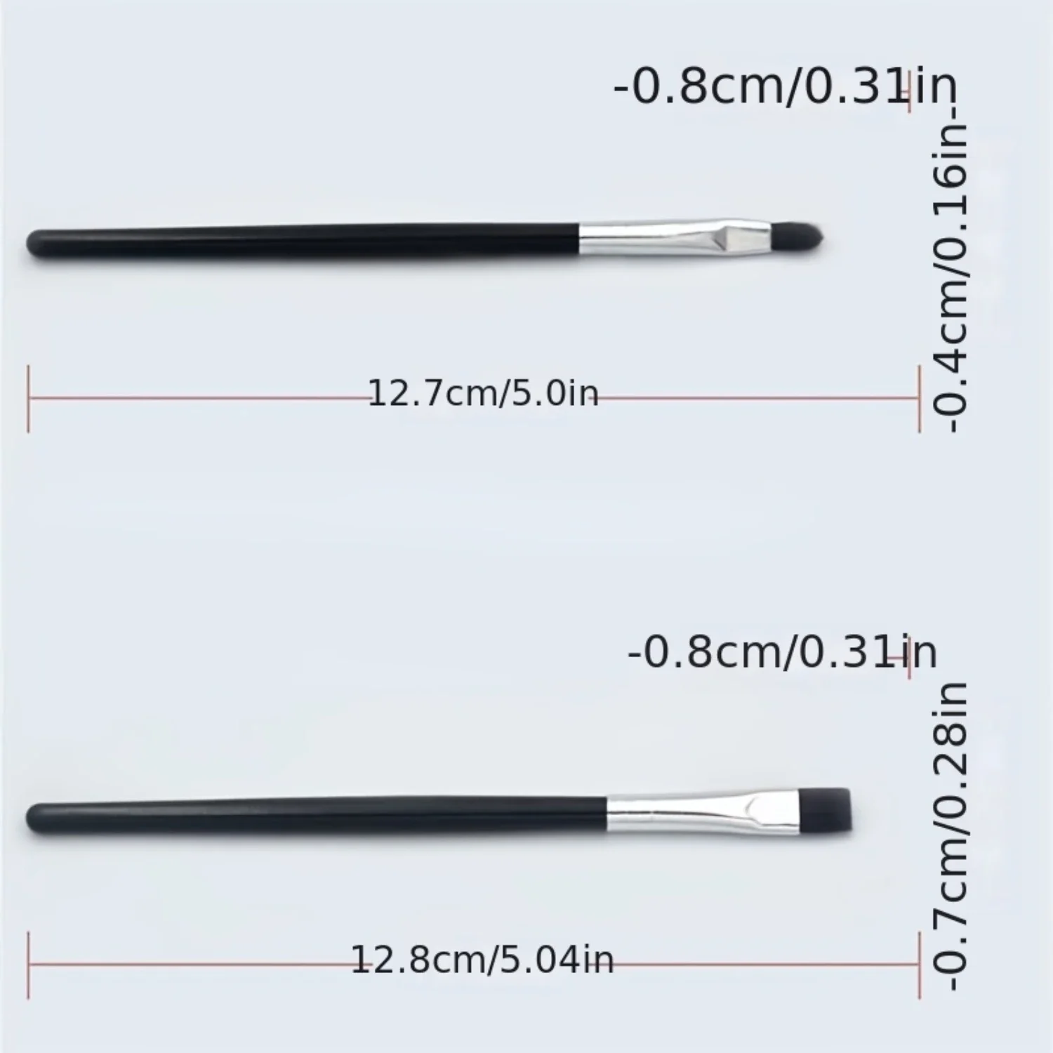 Ensemble de pinceaux de maquillage 7 pièces-noir-poudre ombre à paupières fond de teint Blush lèvres sourcil-outil de beauté essentiel