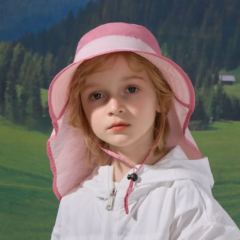 

Однотонная детская пляжная шляпа-панама с широкими полями для защиты от солнца и УФ-излучения