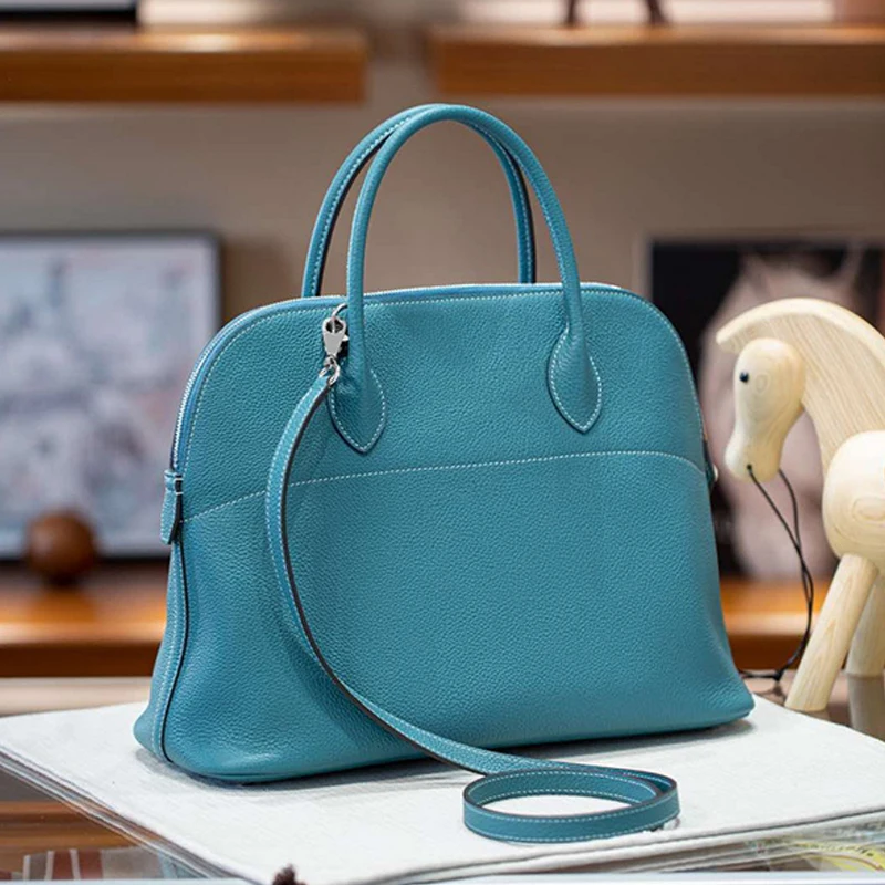 توغو حقيبة نسائية جلدية حقيقية جلد البقر شل حقيبة تنوعا مقبض علوي حقيبة كروسبودي للسيدات الفاخرة اليومية تخفيف المحفظة #2