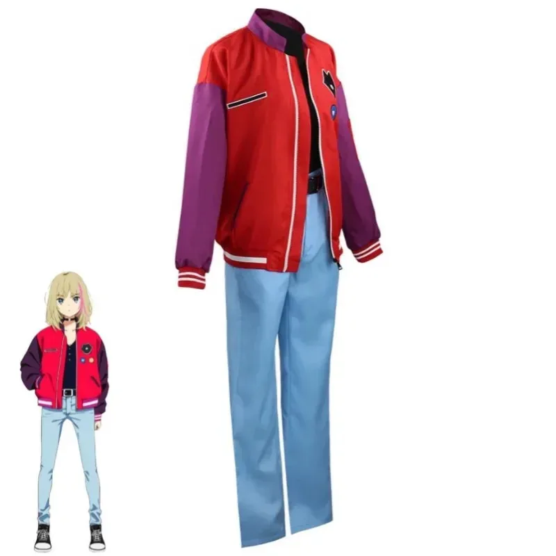 2025-11-anime-merveille-oeuf-priorite-kawai-rica-cosplay-costume-perruque-rouge-veste-pantalon-tenue-hallowen-carnaval-fete-jeu-de-role-costume