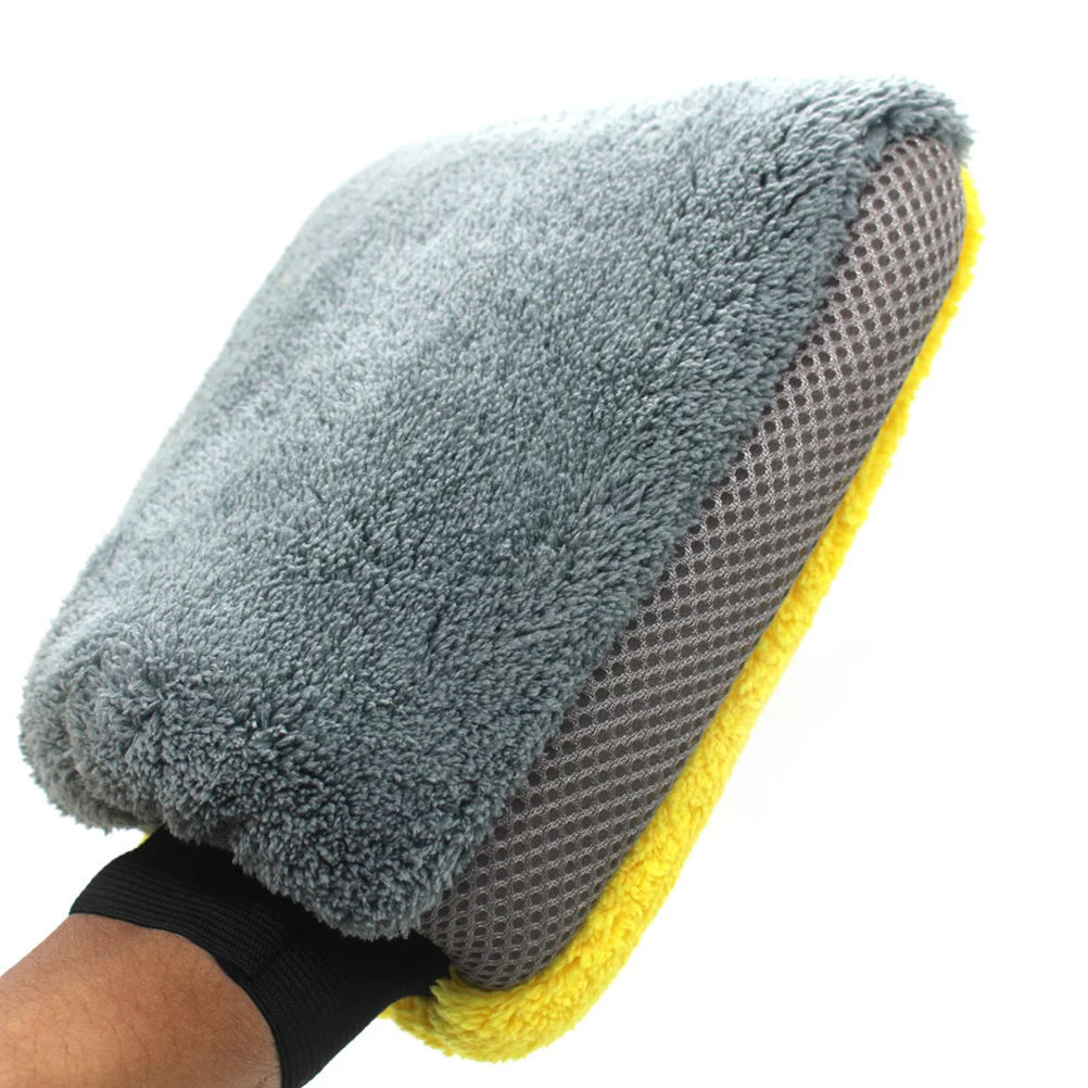 

Водонепроницаемые перчатки для мойки автомобиля, двухсторонняя варежка из микрофибры для автомобилей, стеклянные полы, инструменты для чистки мебели в ванной комнате