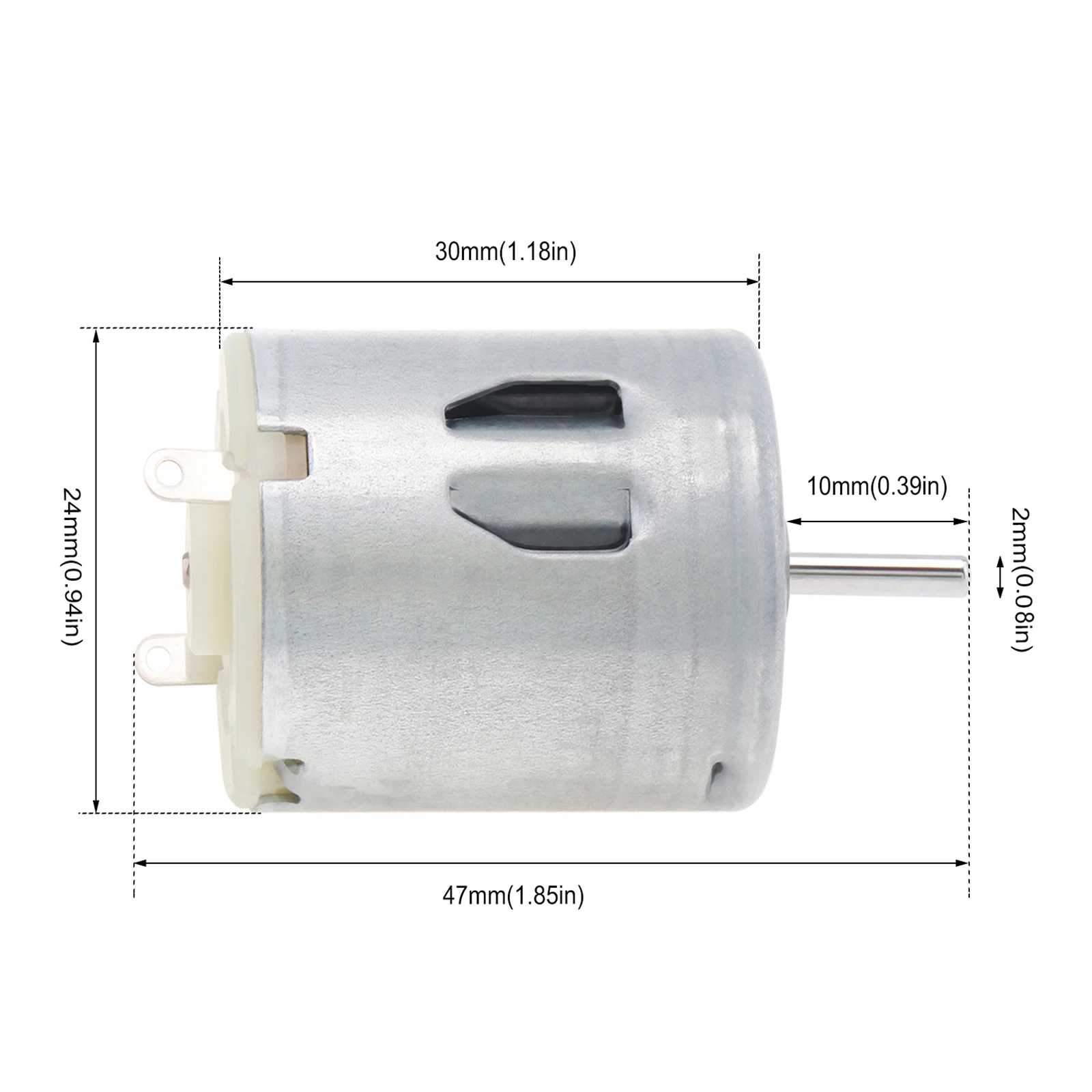 RF280 DC Motor 3-9V 16000RPM High Speed Micro Motors for DIY Toy / Hair Dryer, DC Motor Small Motor