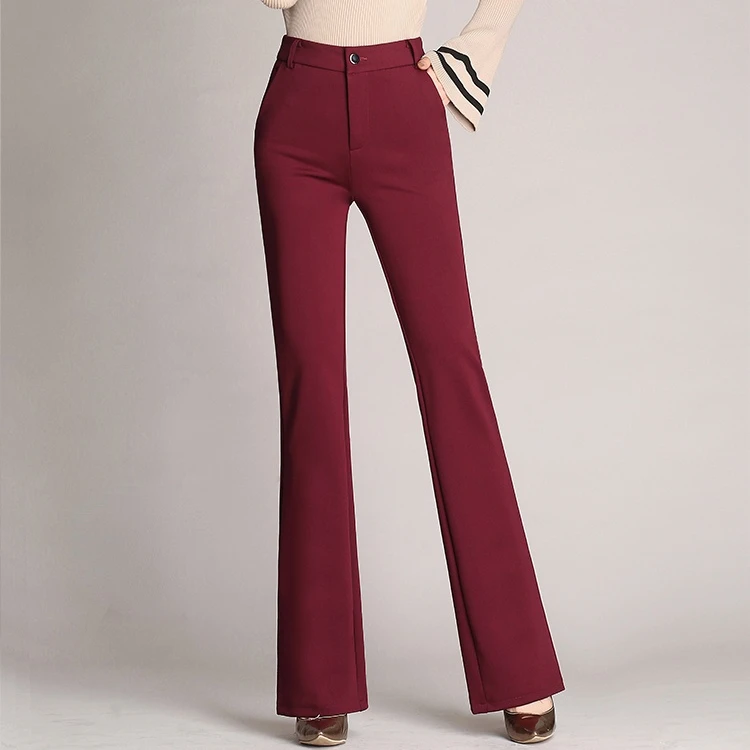 New Harem Trousers Large Size Flared Straight High Waist Work Pants S-4XL