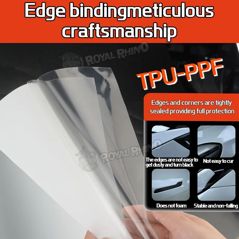 Transparent TPU Car Body Paint Protection Film PPF 7.5Mil  Anti Scratch Auto Door Sill Bumper Edge Guard Vinyl Wrap Stickers view 4