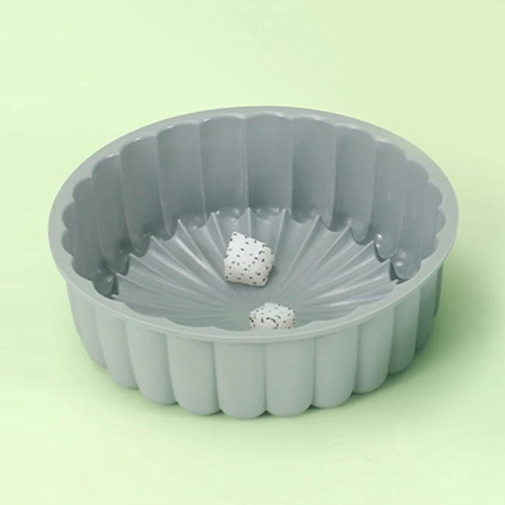 

2 Pcs Cake Silicone Mold Charlotte Pan Tins Brownietart Pie Mould Topper Decoration Baking Grey Pans