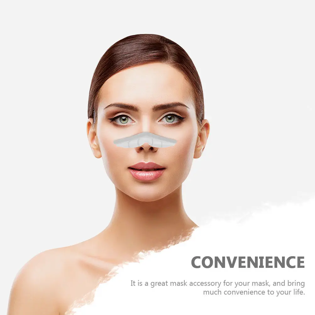 15Pcs Nose Anti-Fog Strips Silicone Mask Nose Bridge Strips Prevent Fogging Lightweight Comfortable Travel Friendly Daily