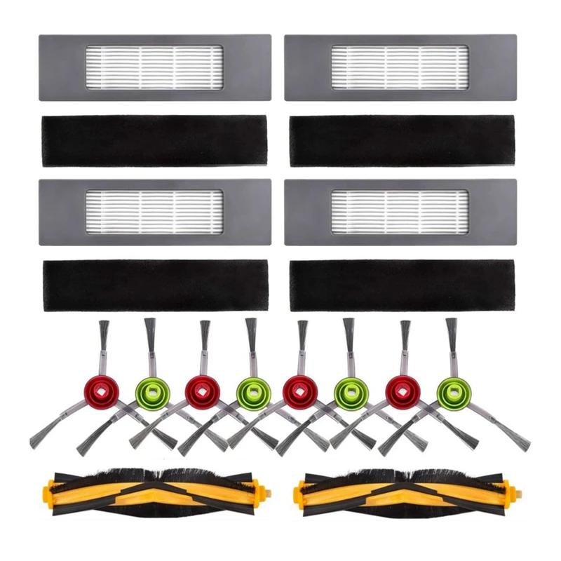 For Ecovacs Deebot OZMO 920, 950, T5, T8 AIVI Robot Vacuum Cleaner Main Side Brush Hepa Filter Spare Parts Parts