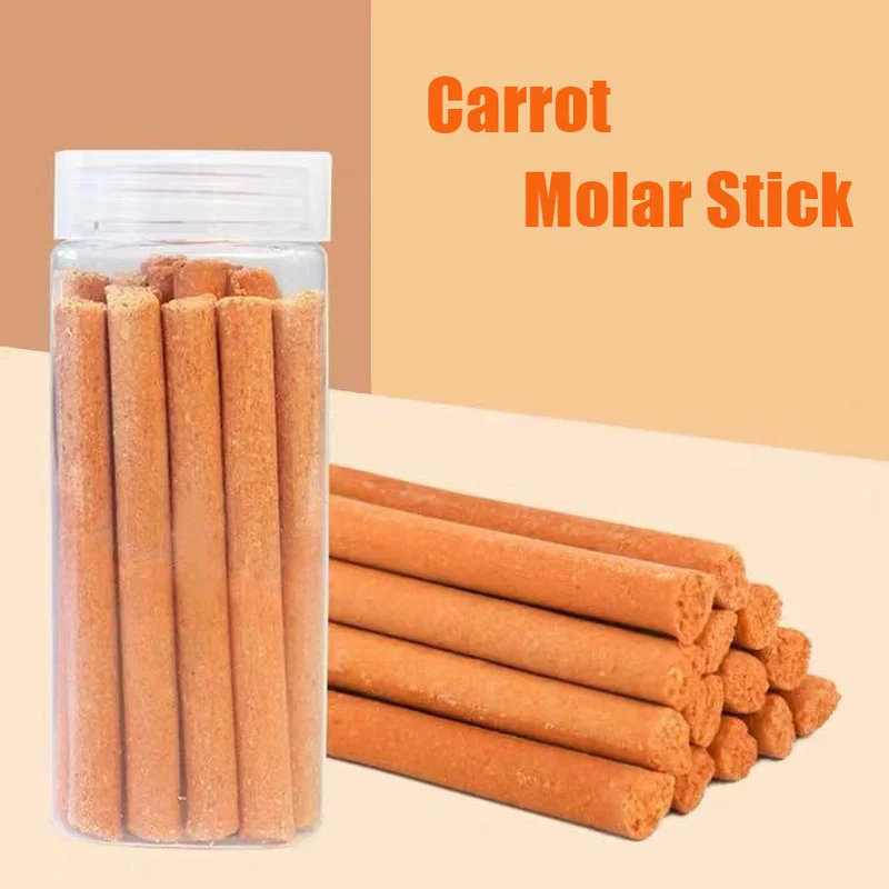 Pets Chewing Toys Carrot Timothy Hay Molar Sticks for Rabbits Guinea Pig Hamsters Chinchilla Bunny Chew Toys Teeth Treats