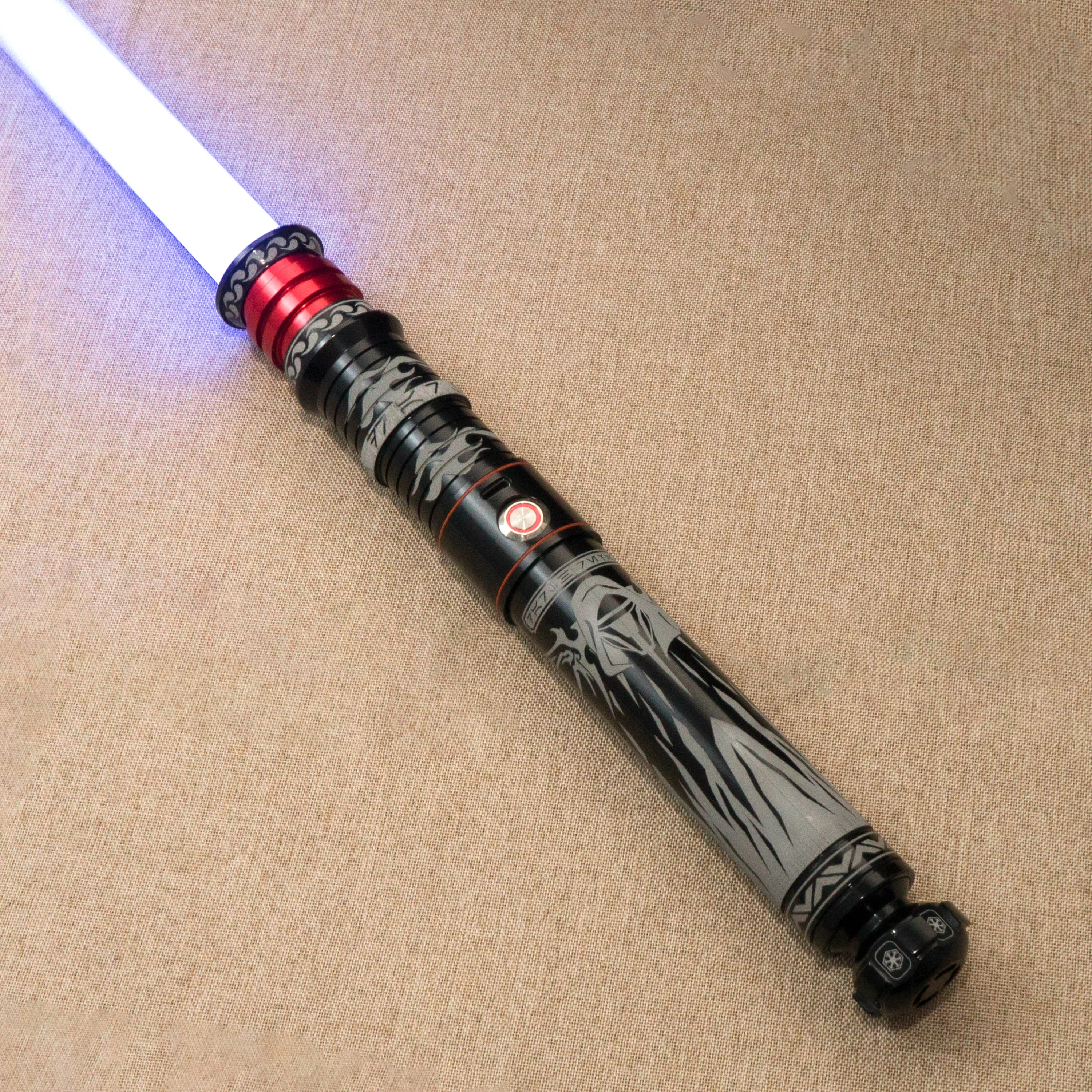 DIYsabers Revan Limited Edition Full metal lightsaber Carved design Limited edition 16G SD card 25 fonts Christmas gift