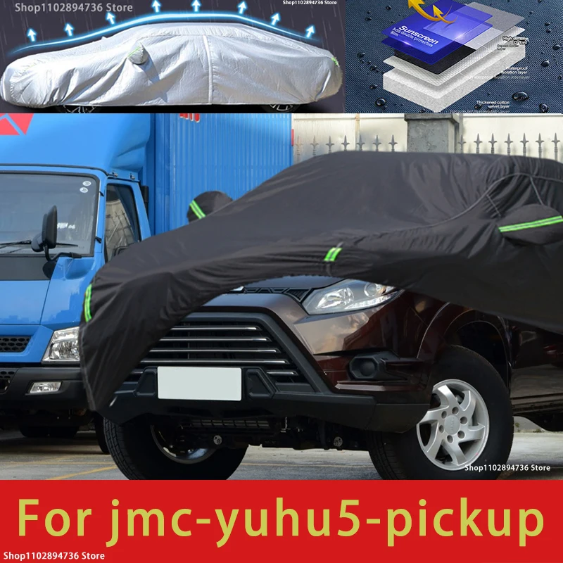 

For JMC Yuhu5 Fit Outdoor Protection Full Car Covers Snow Cover Sunshade Waterproof Dustproof Exterior black car cover