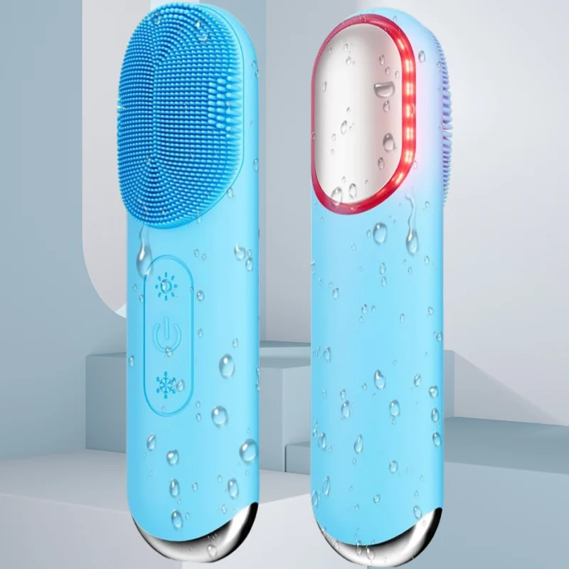 أدوات العناية بالبشرة الكهربائية الوجه الأسود رجل الوجه حمام فرشاة المطهر للجسم بالموجات فوق الصوتية تنظيف الوجه فرش لخبير التجميل #6