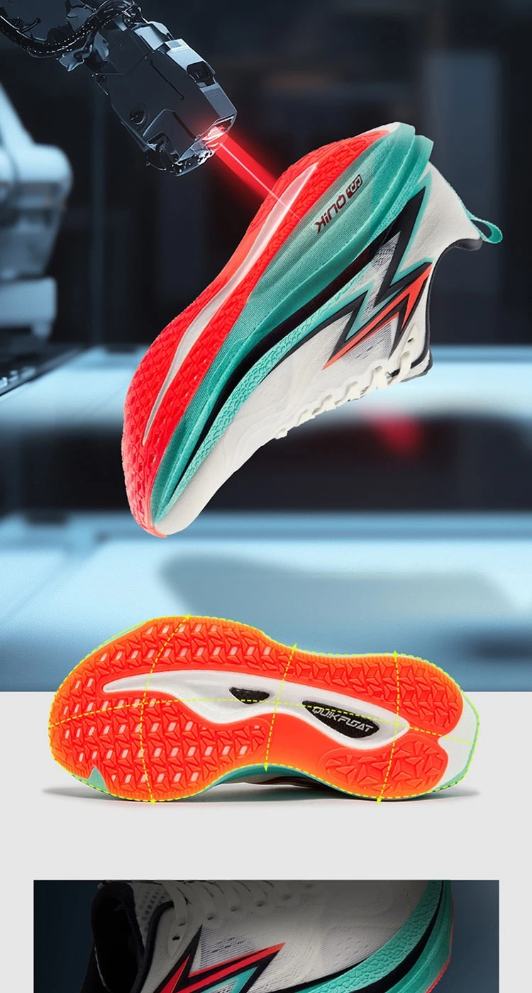 361 Degrees Flame 4.0 MIX Herren-Laufschuhe mit Carbonplatte, gepolstert, langlebig, leicht, für Rennen, Marathon, Herren-Sneaker 672512204 – Detail 12