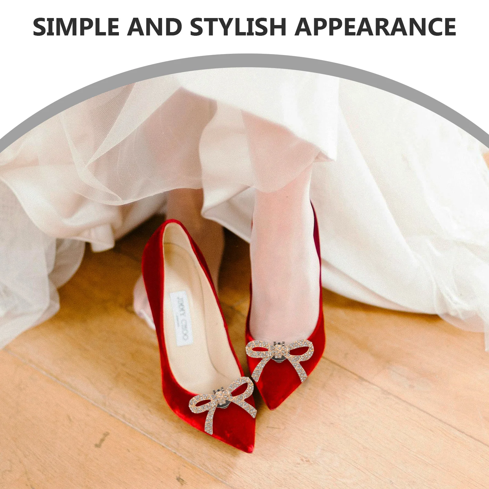 

1 Pair Golden Rhinestone Bow Clips Detachable Sparkling Shoe Bows For Women Party Wedding Prom Bowknot Buckles Clip On