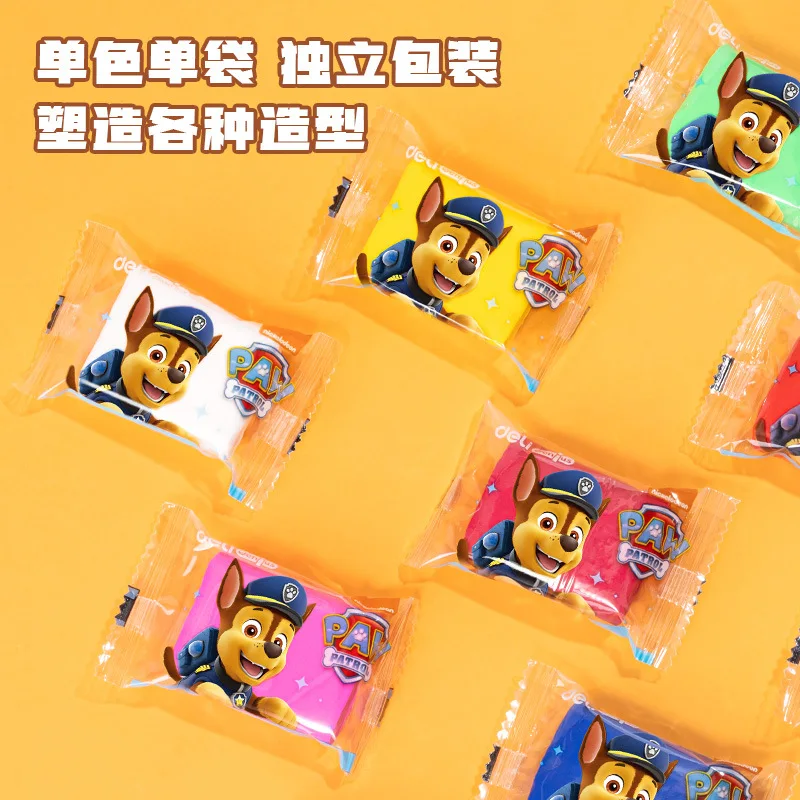 Kawaii Paw Patrol Syke Bag Clay Large Capacity Children's Handmade Diy Play Dough Puzzle Space Clay Light Color Clay Kid Gifts