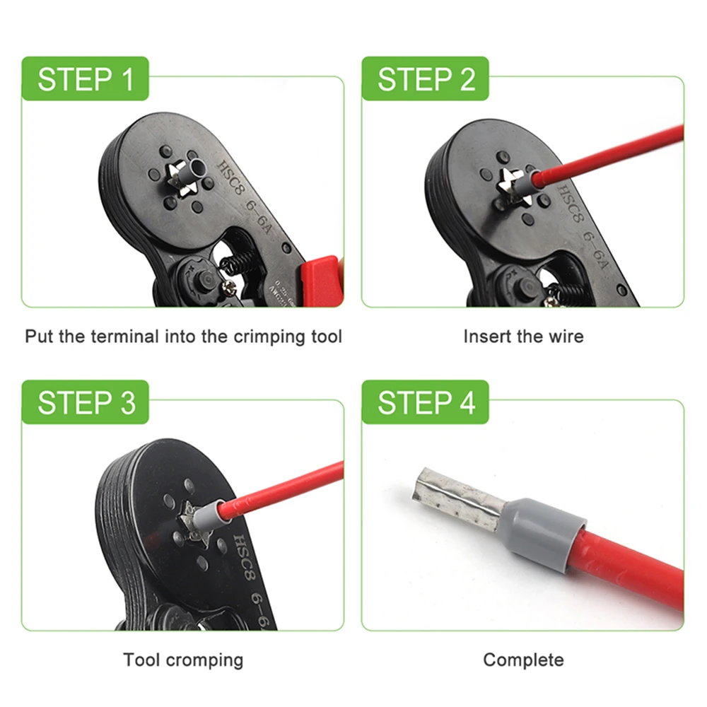 100pcs insulating Crimp terminals E2508 E2510 E2512 E2518 VE TUBE Cord End Terminal Cable Connector Ferrules For AWG14 2.5mm2