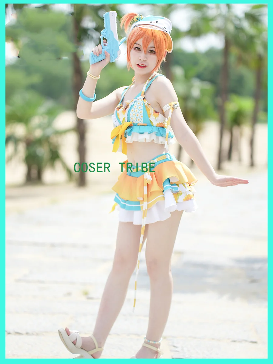 

Lovelive Hoshizora Rin Swimsuit Women Cosplay Costume Cos Game Anime Party Uniform Hallowen Play Role Clothes Clothing