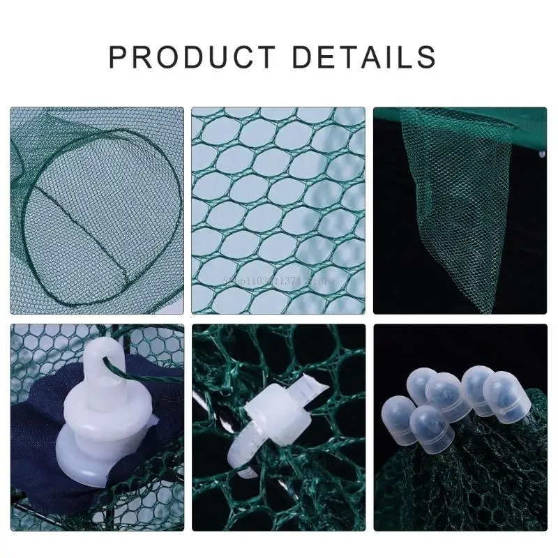 Foldable Trap Cast Net Cage Umbrella Fishing Net Cage for Catching Baits