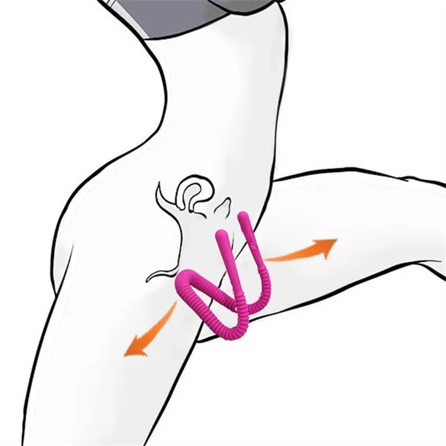 여성용 실리콘 성기 클램프 음부 스프레더, 클리토리스 자극, 구강 성교, 질 확장 검경 스프레드, 질 입술 섹스 토이