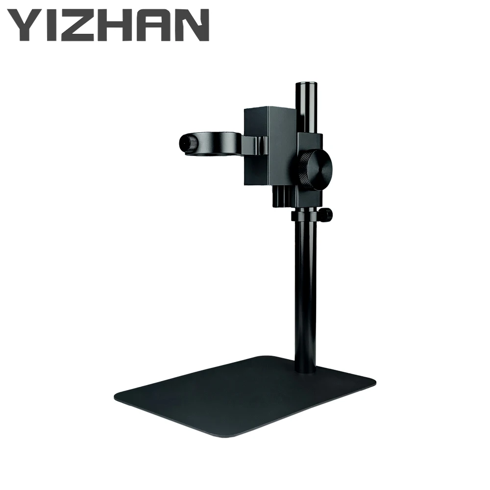 YIZHAN Professional Monocular Microscope Small Base Black Rod Holder Industrial Appearance Inspection PCB Soldering Mobile Phone