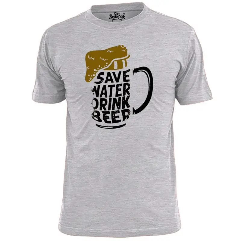 

Мужская футболка Save Water Drink Beer V2 Забавная футболка для питья алкоголя