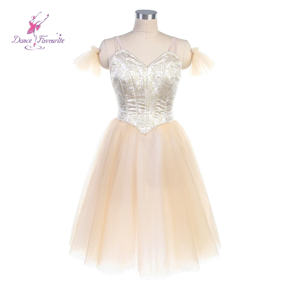 Dance Favourite Ballet Tutu B24019 Long Romantic Ballet  Tutu Costume Light Gold Professional Ballet Tutu