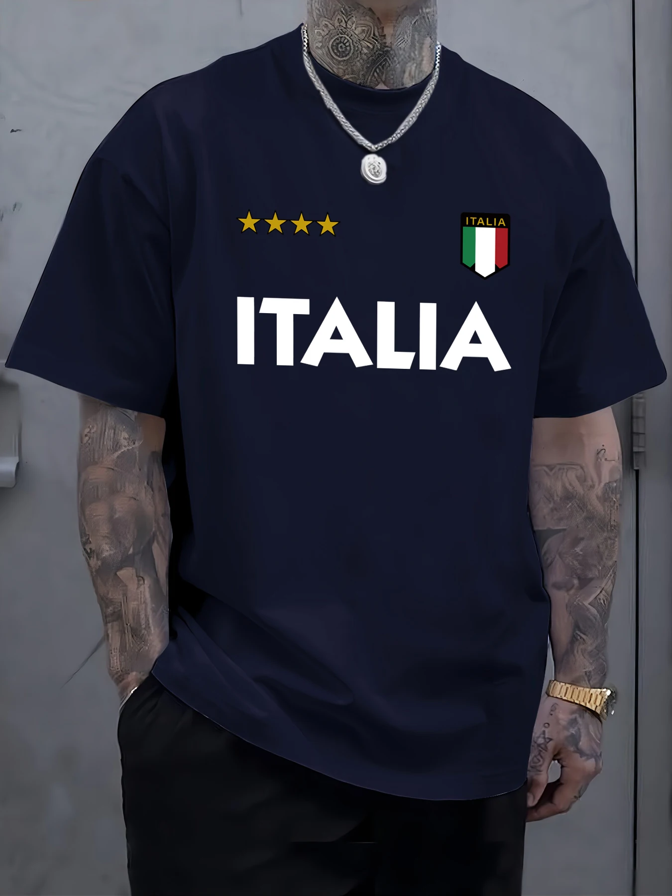 Italia Italienische Flagge Druck T Shirts Mann Baumwolle Mode T-Shirt Unisex Casual Oversize Kleidung Weiche Sommer Tops Alle-Spiel
