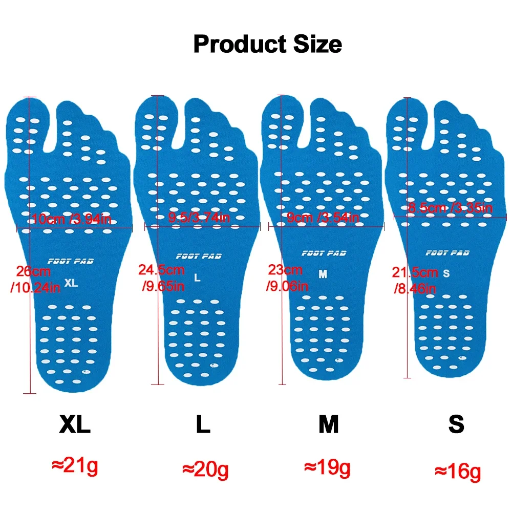 1 para samoprzylepnych naklejek na stopy Naklejka na podeszwy Elastyczna antypoślizgowa ochrona stóp plażowych do pielęgnacji skóry do spacerów na