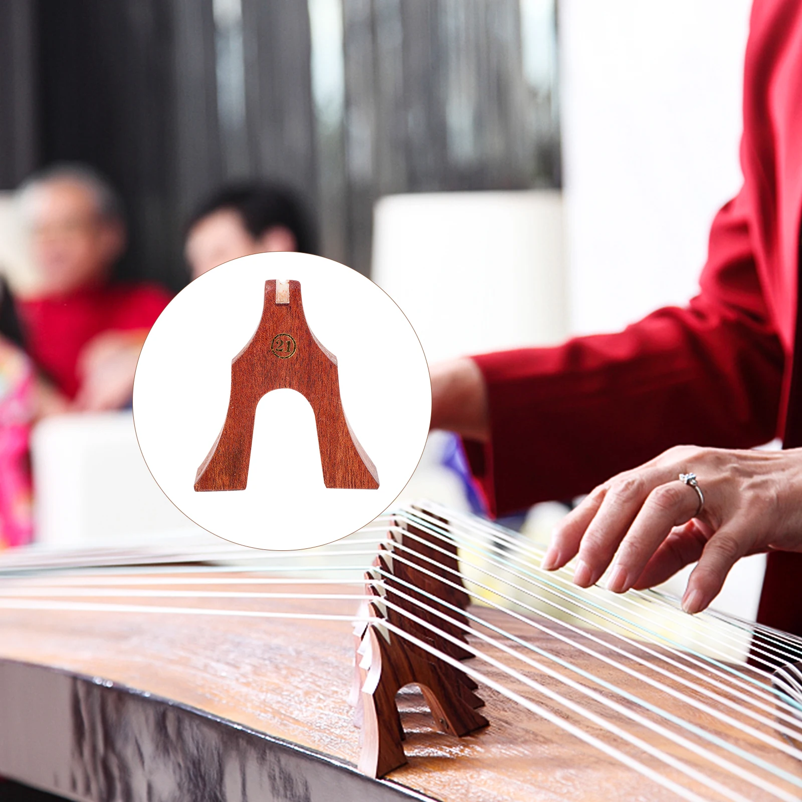 

21 pcs Guzheng Code Bridges Durable Practical Support Pillars String Bridge Replacement Wooden Supplies