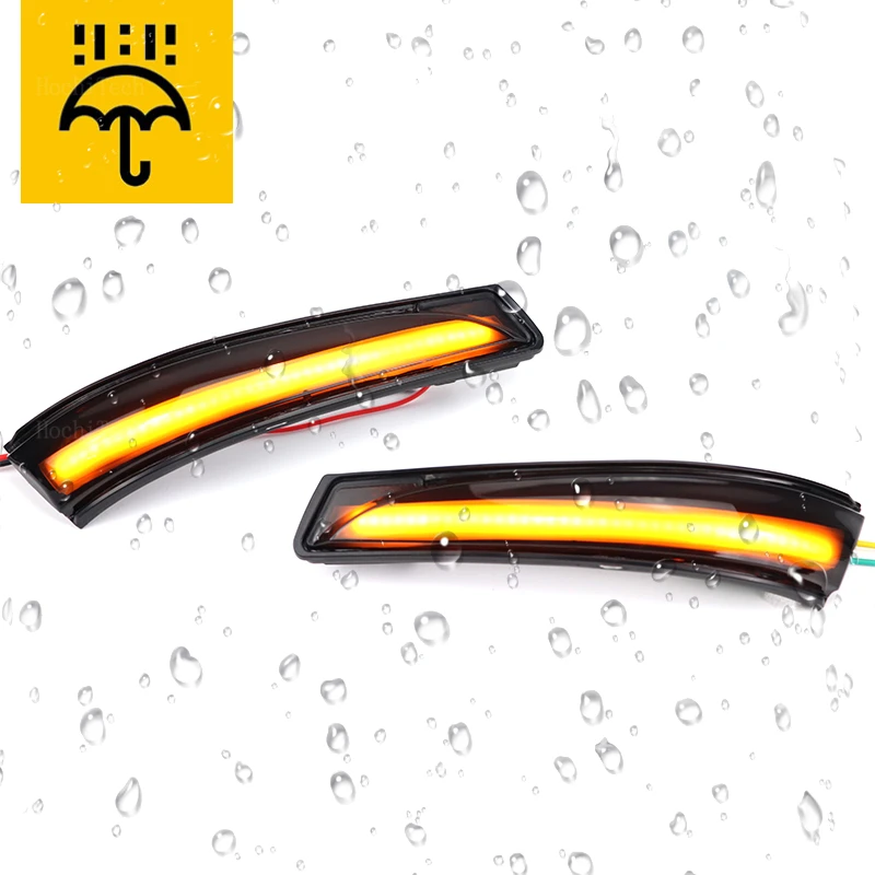 Dynamic Black LED Turn Signal Light Sequential Rearview Mirror For Hyundai Elantra Avante MK5 MD UD 11-15, i30 GD Veloster 11-15