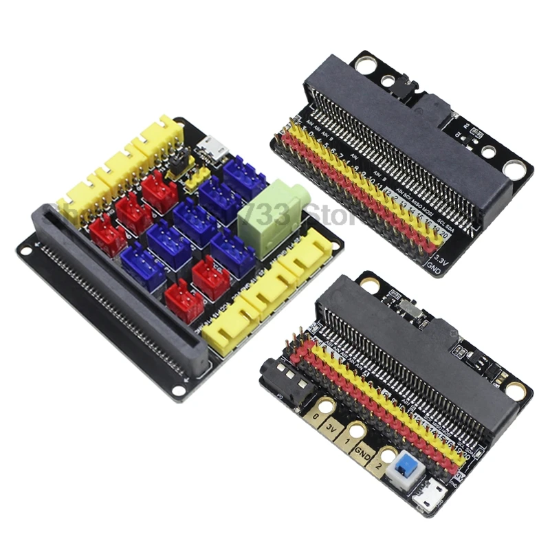 100% New Microbit V1.0/2.0/3.0 Motherboard V2 Expansion Board Micro:Bit Horizontal Adapter Board For Kids Programming Education