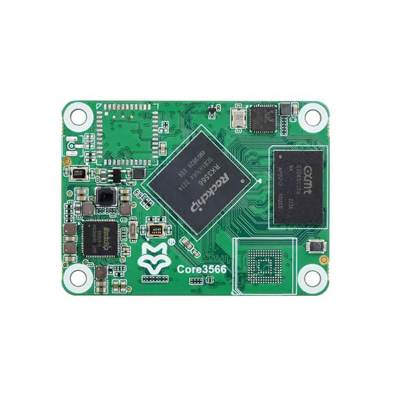LuckFox Core3566 RK3566 Placa IO de opção para RAM / eMMC / sem fio Compatível com Raspberry Pi CM4