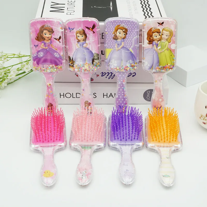 2-4psc Pente de cabelo com fluxo de areia e cabo quadrado Kuroomi My Little Pony Pente de massagem