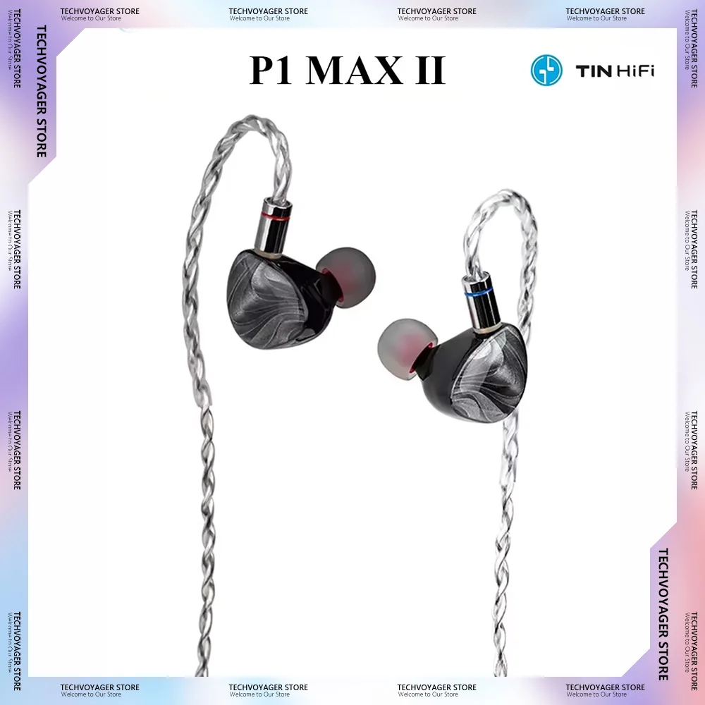 TINHIFI P1 MAX II  in-Ear Earphones HIFI Planar IEMs Earbuds P1 MAX 2 14.2 MM Wired Earphones Audiophiles Musicians Music Gifts