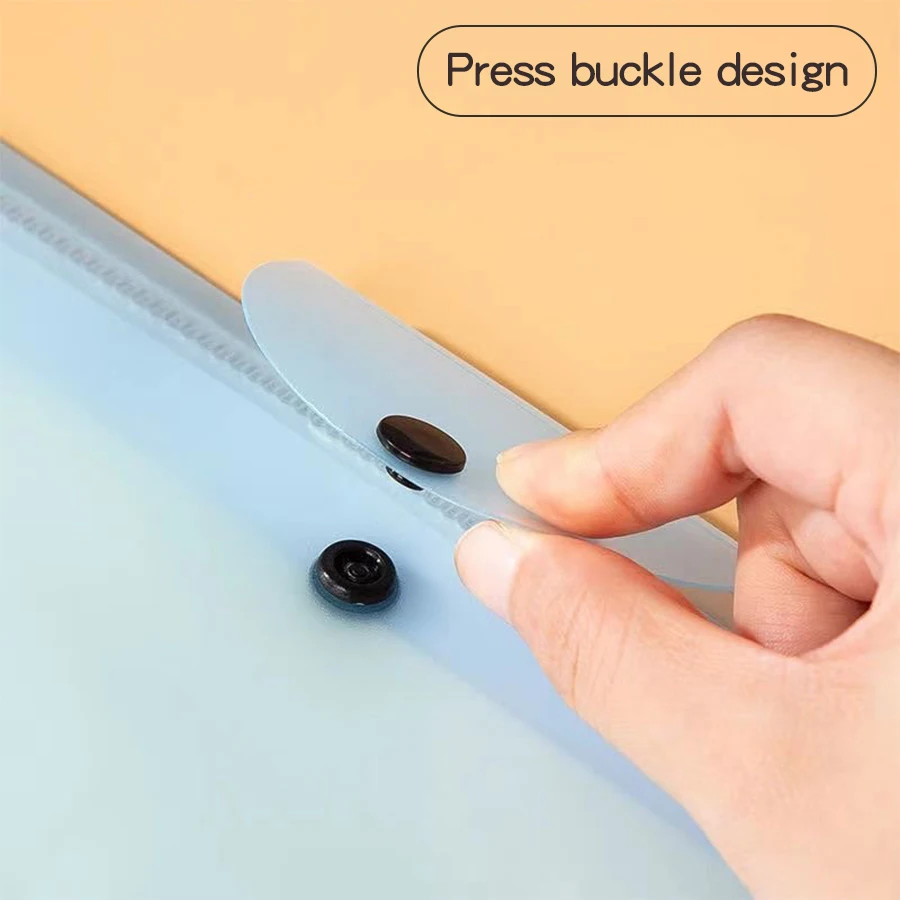 More Optional Large Opening A4/A3 Specifications Test Paper Storage Bag Press The Buckle Type 20/30/40 Pages