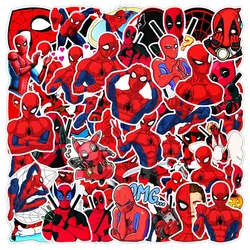 10/30/50pcs Disney Marvel Deadpool Spider-Man Stickers The Avengers Superhero Decals DIY Laptop Car Phone Cool Stickers for Kids