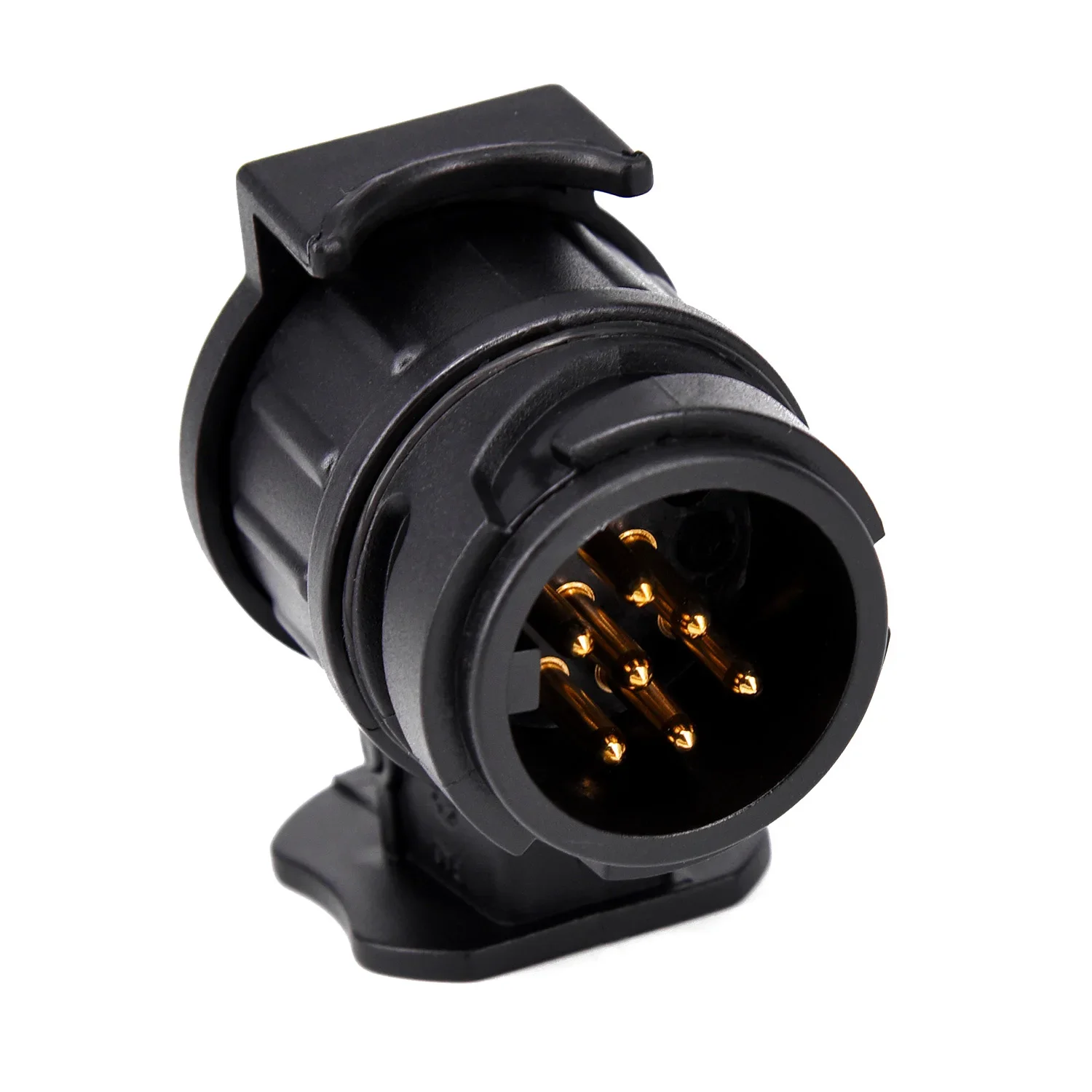 Black Electrics Converter Plastic Trailer Plug Socket Adapter 13 Pin to 7 Pin plug Converter Towbar Towing Socket 70g