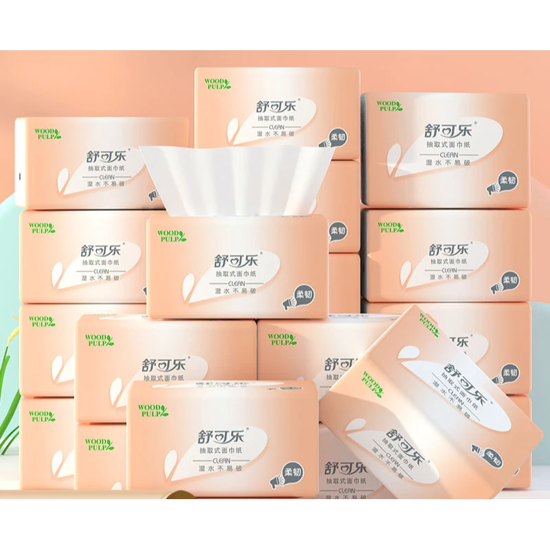 400 Sheets, 80 Puffs/pack, 4-16 Large Packs Of Tissue Paper, Virgin Wood Pulp Stock, Napkins, Toilet Paper