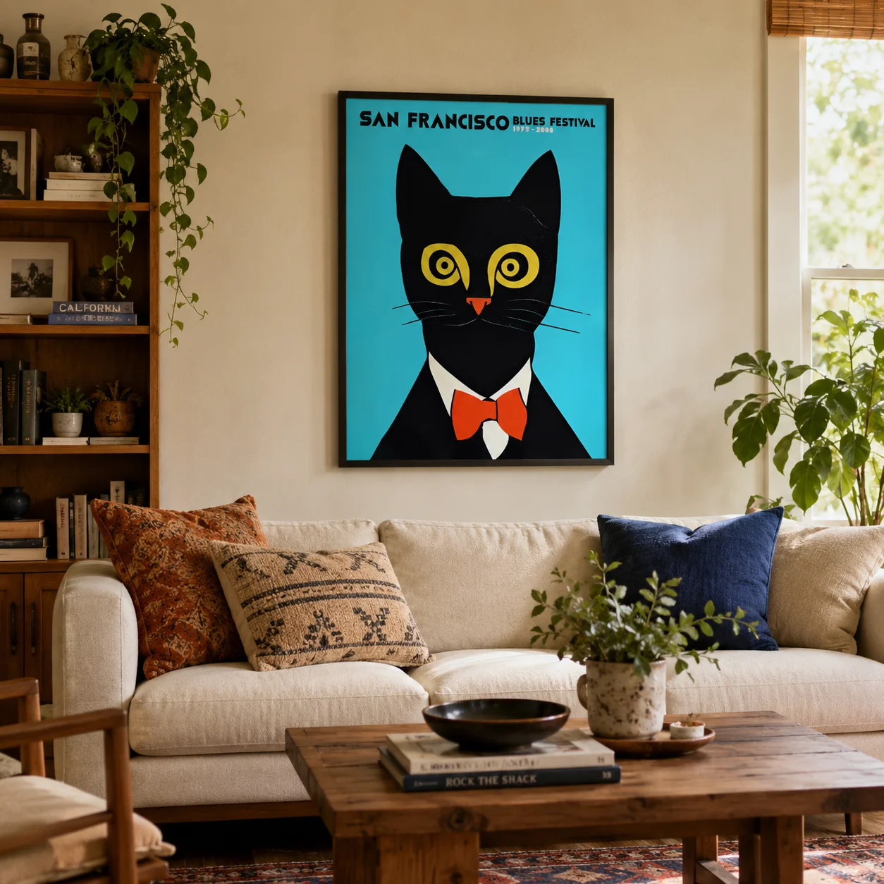 San Francisco Blues Fest,Canvas Wall Print,High‑Grade Home Decoration Artwork for Bedroom,Living Room,Office & Interior Space