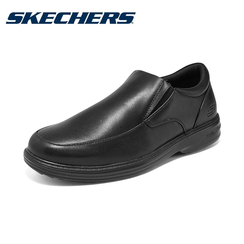 

Skechers Original Men Leather Shoes Casual Loafers Flats Breathable Slip on Shoes Men's Work Office Driving Sneakers Zapatos