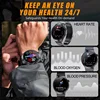 2025New 건강 전문가 스마트 워치 혈압 혈액 지질 요산 ECG+PPG 체온 블루투스 통화 건강 Smartwatch 5