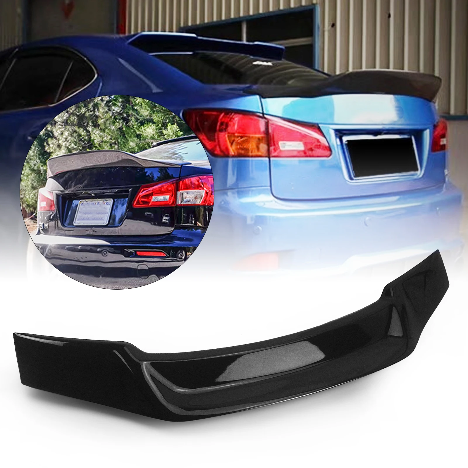 Per Lexus IS250 IS300 IS350 IS F 2006 2007-2011 2012 2013 coperchio del bagagliaio posteriore Spoiler ala Splitter Lip