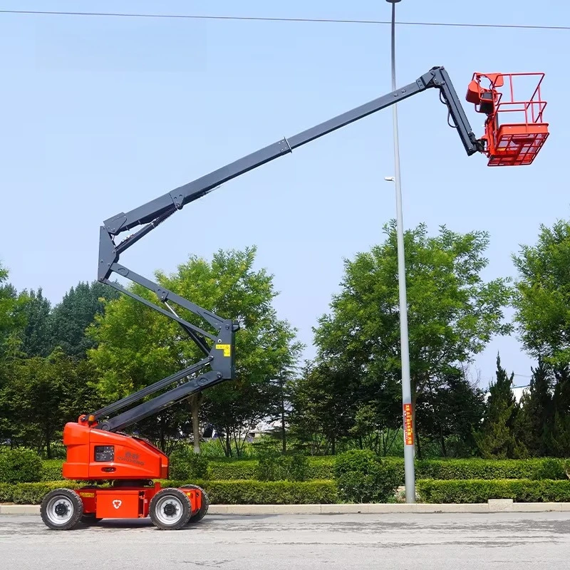 Approved 14m 16m Articulating Battery Power Hydraulic Lifting Electric Boom Lift For Sale