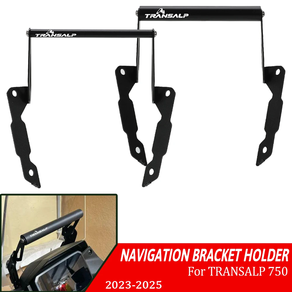 Motorcycle 12/22MM Phone Navigation Bracket Front Bar GPS Windshield Mount Stand For Honda XL750 Transalp750 TRANSALP XL 750