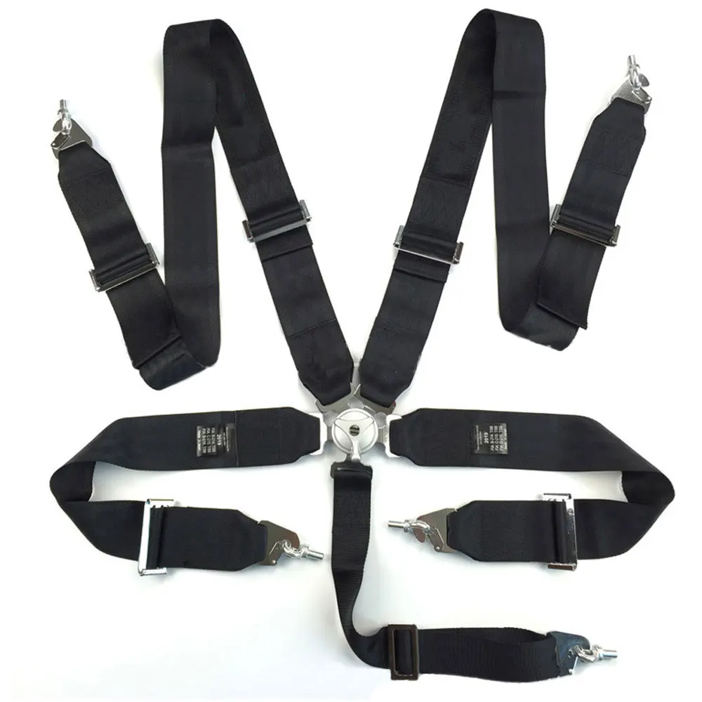 Universal 5 Point Racing Car Seat Belt Harness with Camlock Quick Release 3\