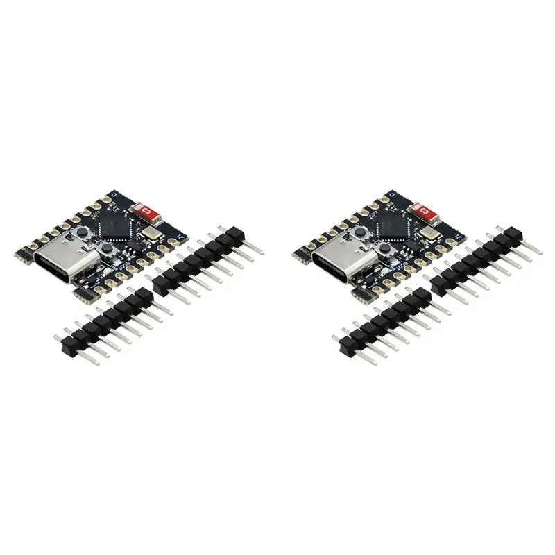 

2X ESP32-C3 Development Board ESP32 Mini Wifi Bluetooth Development Board Easy Expansion And Power Supply Flexibility-ABIU