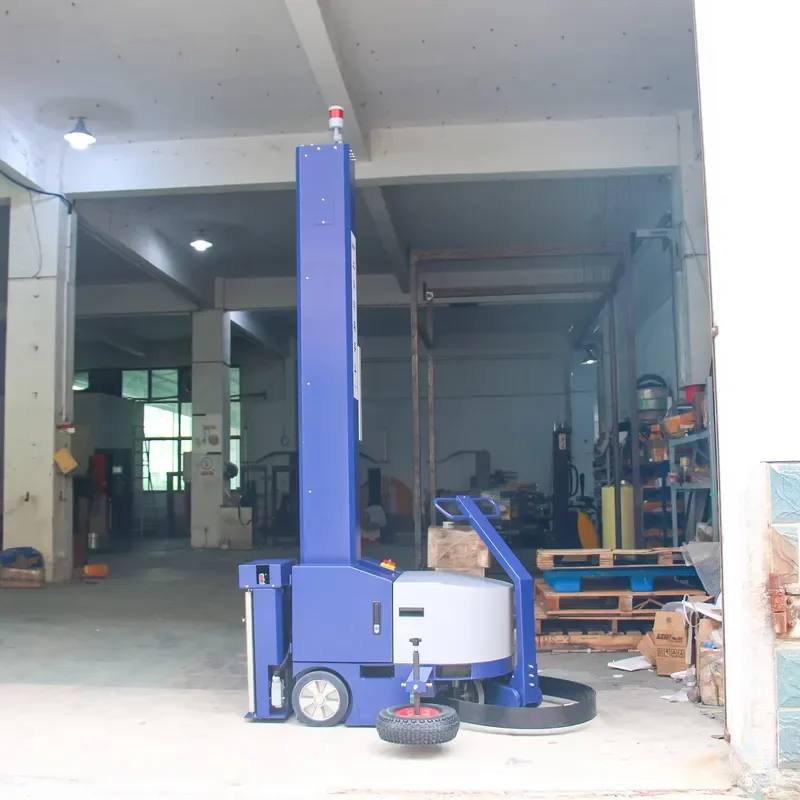 2026 CE Industrial Pallet Wrapping Equipment Intelligent Movable Film Wrapping Machine for Factory